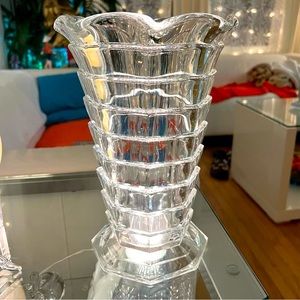 Indiana glass Art Deco Tea Room vase